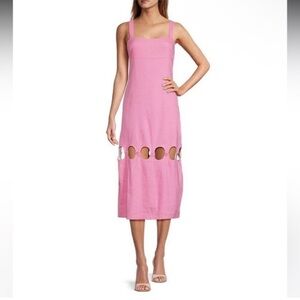 Antonio Melani x Dillards pink cutout midi dress